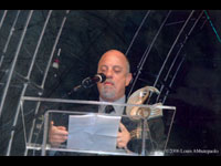 Billy Joel Accepting Award at the  Long Island Hall of Fame